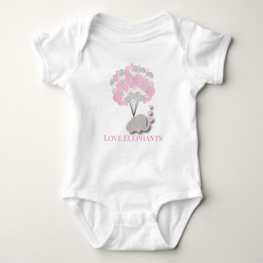 Love Elephants Romper (Voorkant)
