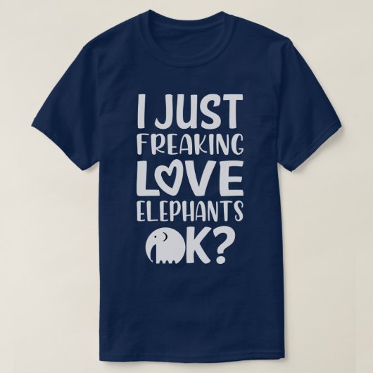 Love Elephants T-shirt (Design voorkant)