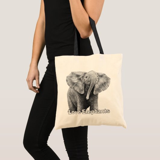 Love Elephants Tote Bag (Voorkant (product))