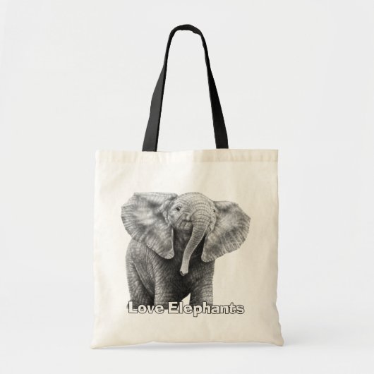 Love Elephants Tote Bag (Voorkant)