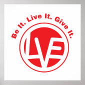 Love Emblem 24 x 24-inch Value Poster (Voorkant)