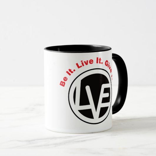 Love Emblem Ringer Mok (Voorkant rechts)