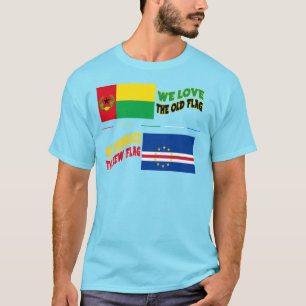 Love Embrace Cabo Verde Flags T-shirt