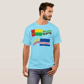 Love Embrace Cabo Verde Flags T-shirt (Voorkant volledig)