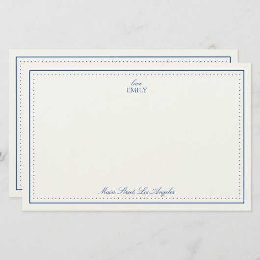 Love, Emily Notepad Briefpapier (Voorkant / Achterkant)