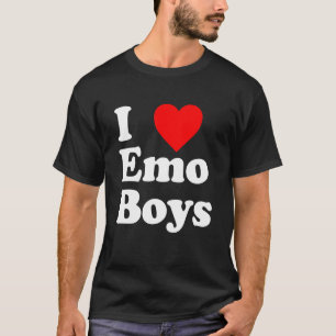Love Emo Boys Heart Trendy Egirl T-shirt