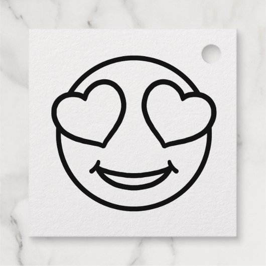 Love Emoji Bedankjes Labels (Achterkant)