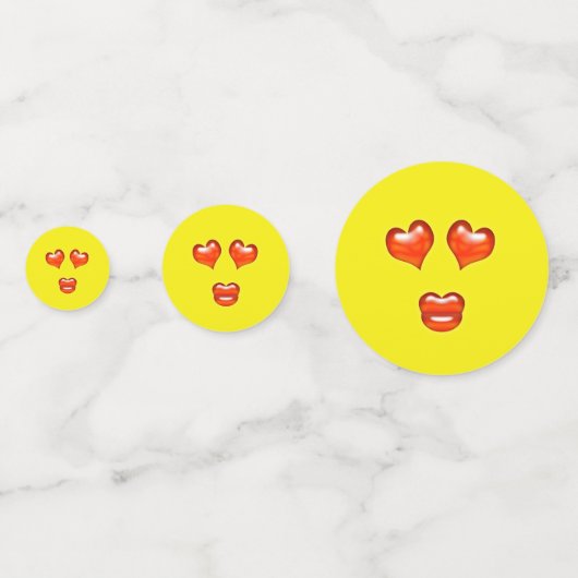 Love Emoji Confetti (Achterkanten)