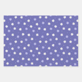 Love Emoji Flower Checking Wrapping Paper Set of 3 (Voorkant 2)