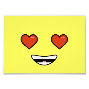 Love Emoji Foto Afdruk