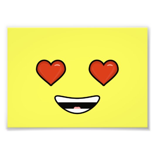 Love Emoji Foto Afdruk (Voorkant)