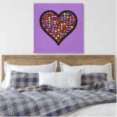 Love Emoji Gepersonaliseerd Canvas Afdruk (Insitu (Slaapkamer))