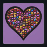 Love Emoji Gepersonaliseerd Vierkante Klok<br><div class="desc">www.leahg.me... ... ... ... ... ... ... ... ... ... ..Hier is een van de vele trending design die aan de behoeften van de mode van 2016 en 2017 beantwoorden. Bezoek onze winkel www.zazzle.com/trending2016* om het volledige assortiment van trending mode kleding, decor items en geschenken met unieke design en illustraties...</div>