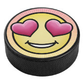 Love Emoji Hockey Puck (3/4)