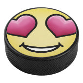 Love Emoji Hockey Puck (3/4)