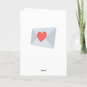 Love Emoji Kaart (Achterkant)