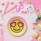 Love Emoji Papieren Bordje (Feest)