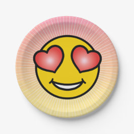 Love Emoji Papieren Bordje