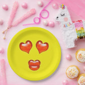 Love Emoji Papieren Bordje (Feest)