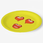 Love Emoji Papieren Bordje (Gekanteld)