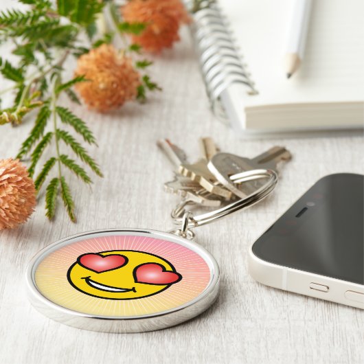 Love Emoji Sleutelhanger (Zijkant)