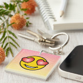 Love Emoji Sleutelhanger (Voorkant Rechts)