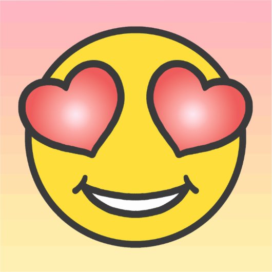 Love Emoji Sticker (Voorkant)