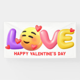 Love Emoji Valentijnsdag Banner