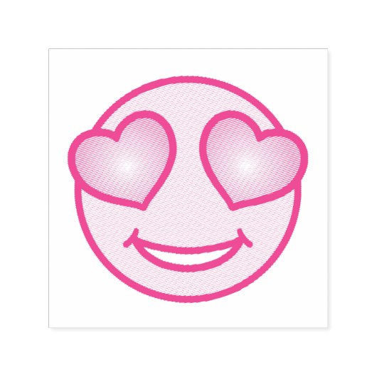 Love Emoji Zelfinktende Stempel (Design)