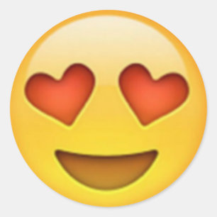 Love Emojis Ronde Sticker