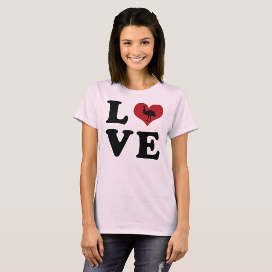 LOVE - Emu T-shirt (Voorkant volledig)