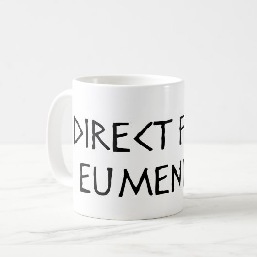 LOVE EN ANDERE VEELVOEDINGSMIDDELEN KOFFIEMOK (Voorkant links)