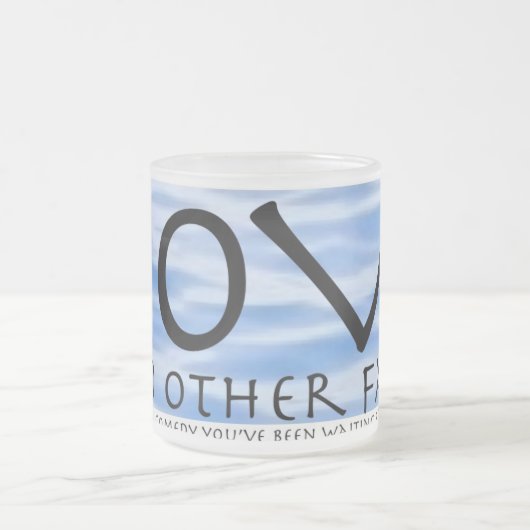 LOVE EN ANDERE VLOEIEN MATGLAS KOFFIEMOK (Center)