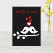 **LOVE EN TORTELDUIFJES** NAAR "MY GROOM" ZOALS WI KAART (Gele Bloem)