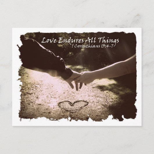 Love Endures Briefkaart (Voorkant)