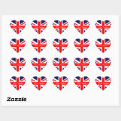 Love England-Union Jack Flag Hart Sticker (Vel)