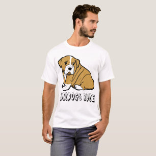 Love English Bulldog Cartoon Puppy Dog Mannen Boy' T-shirt