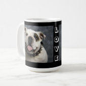 Love English Bulldog Puppy Dog Coffee Cup Mok (Voorkant links)