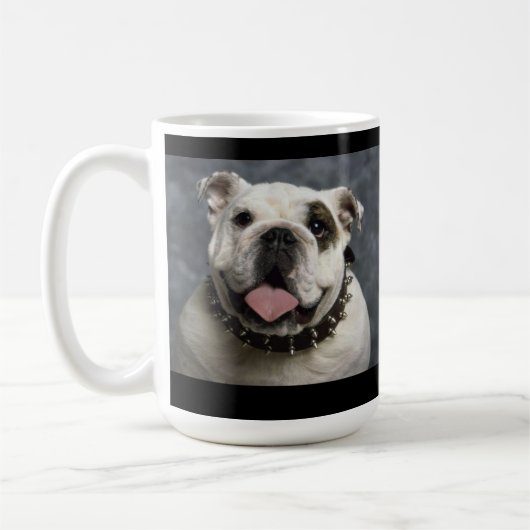 Love English Bulldog Puppy Dog Coffee Cup Mok (Links)
