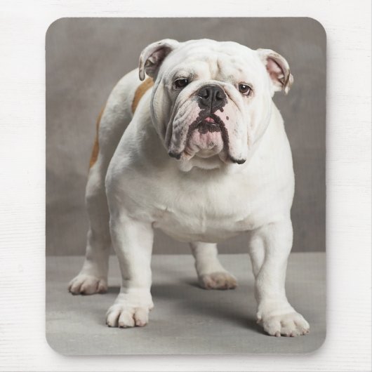 Love English Bulldog Puppy Dog Mousepad Muismat (Voorkant)