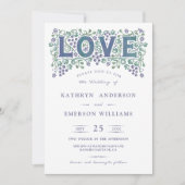 Love Entwined Wedding Invitation Kaart (Voorkant)
