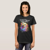 Love Equal Labrador Labrador Retriever Motivationa T-shirt (Voorkant volledig)
