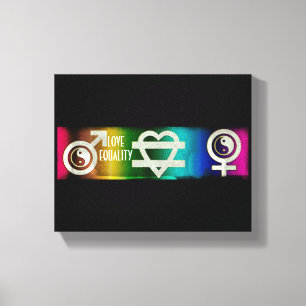 Love Equality Canvas Afdruk