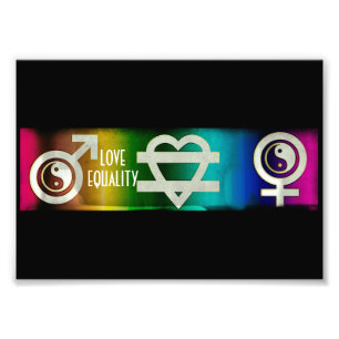 Love Equality Foto Afdruk
