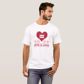 Love Equality Heart Love T-shirt (Voorkant volledig)