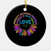 LOVE Equality Inclusion Diversity Hope Peace Keramisch Ornament (Voorkant)