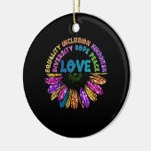 LOVE Equality Inclusion Diversity Hope Peace Keramisch Ornament (Links)