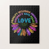 LOVE Equality Inclusion Diversity Hope Peace Legpuzzel (Verticaal)