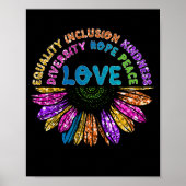 LOVE Equality Inclusion Diversity Hope Peace Poster (Voorkant)