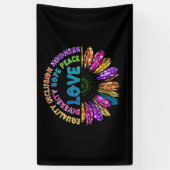 LOVE Equality Inclusion Diversity Hope Peace Spandoek (Verticaal)